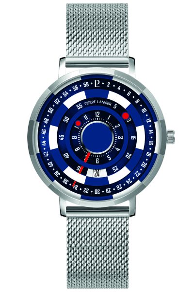 MENS  Quartz Watch BLACKJACK Sunray Blue Dial Silver Milanese stainless steel - 253D161