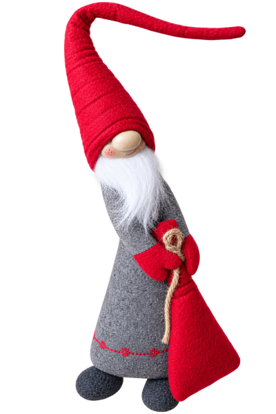 Santa With Red Cap and Sack on Ground W279