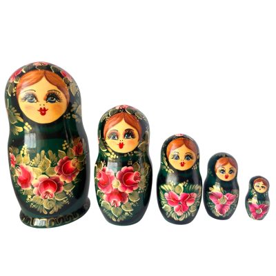Artistic Floral Mila traditional deep tones (5 set large 18cm)