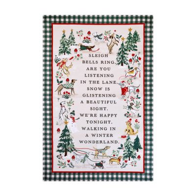 Ulster Weavers Winter Walkies Tea Towel Multi-Coloured