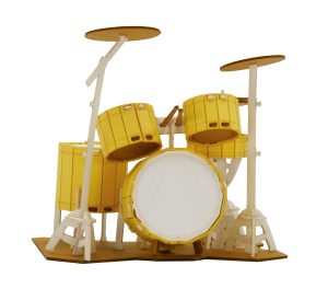 3D Paper Model, Drums