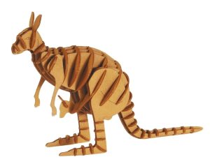 3D paper model, kangaroo