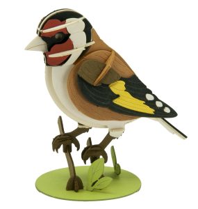 3D model, Goldfinch, paper, laser cut