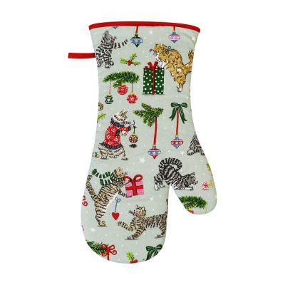 Ulster Weavers Christmas Cats Gauntlet Oven Glove Multi-Coloured