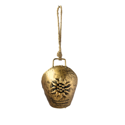 Edelweiss Antique Gold Bell 9.5x12cm