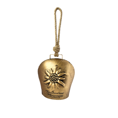 Edelweiss Antique Gold Bell 16.5x17.5cm